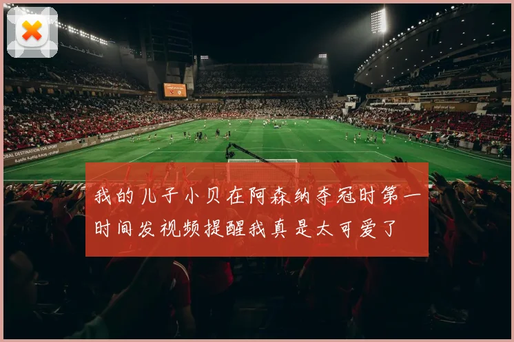 我的儿子小贝在阿森纳夺冠时第一时间发视频提醒我真是太可爱了